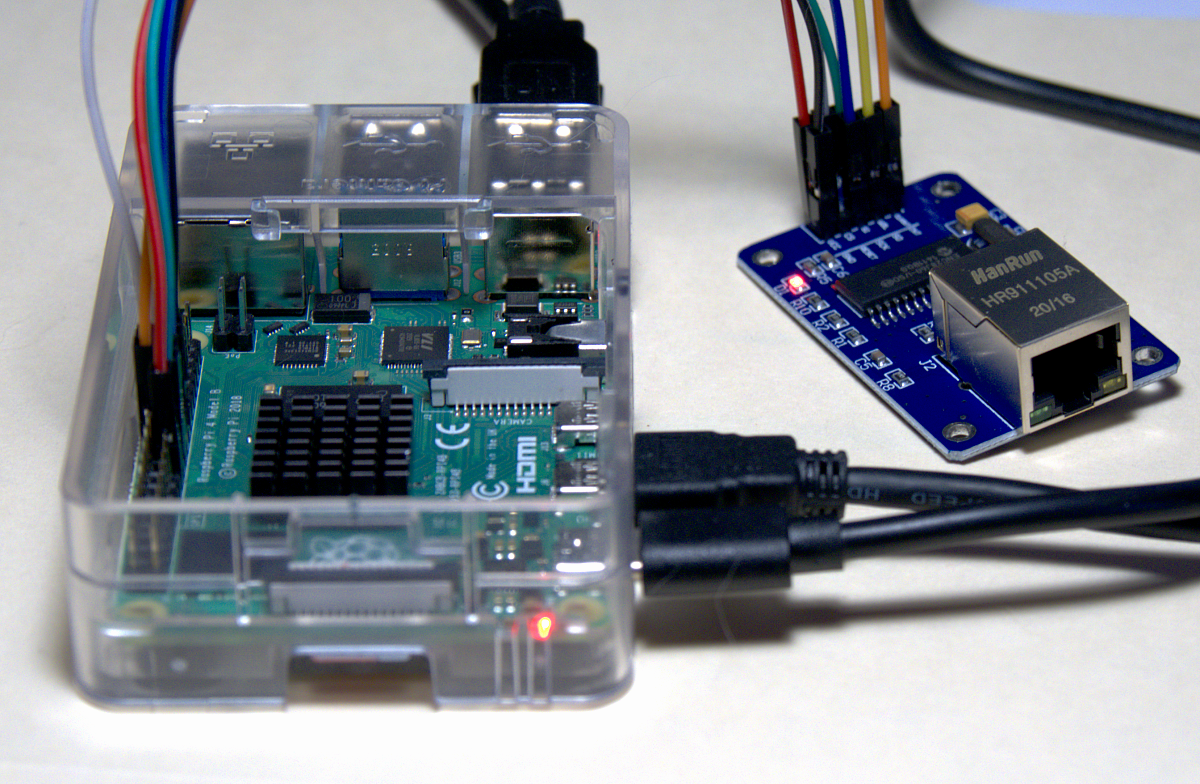 ENC28J60 Ethernet adapter.