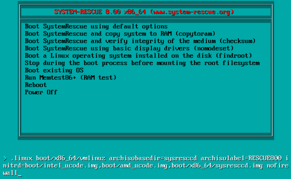 Disabling the firewall at boot.