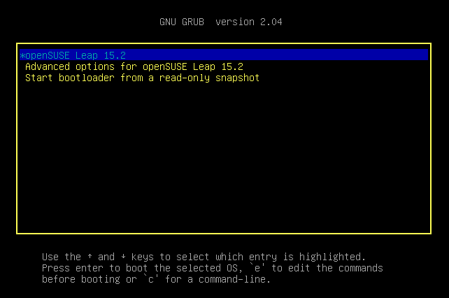 Setting GRUB menu colors from the GRUB command line