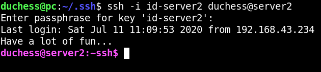Customized SSH prompt