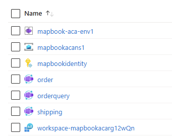 Figure 5.15 – resources deployed by the PowerShell script