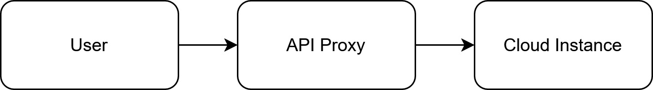 Figure 7.2 – Addition of an API proxy to the cloud instance