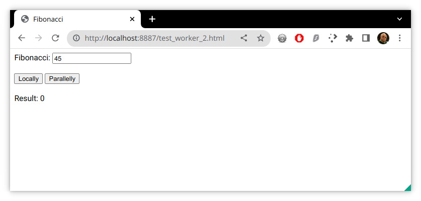 Figure 5.8 – Calculating Fibonacci numbers by using workers as an option