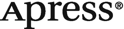 The image shows the Apress logo, featuring the word "Apress" in a stylized serif font with a registered trademark symbol (®) at the top right. The text is black on a white background.