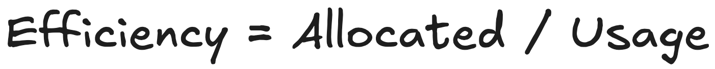 Figure 1.5 – Efficiency formula for compute resourcesCaption