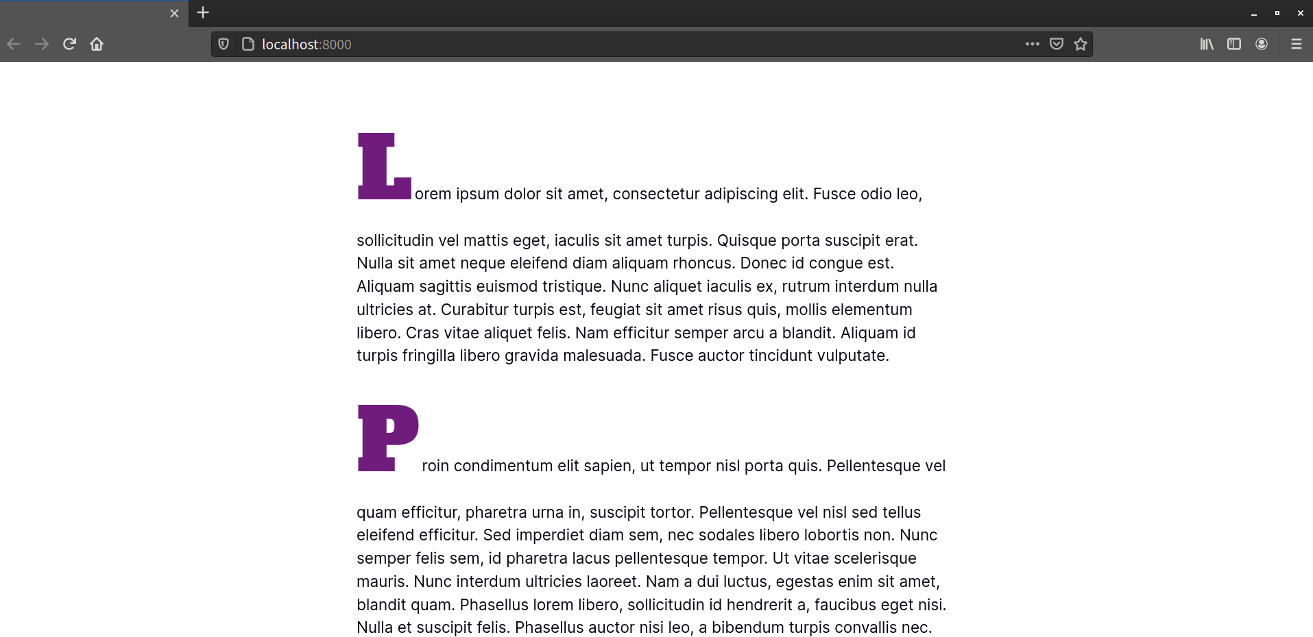 Creating initial caps with the ::first-letter pseudo-element