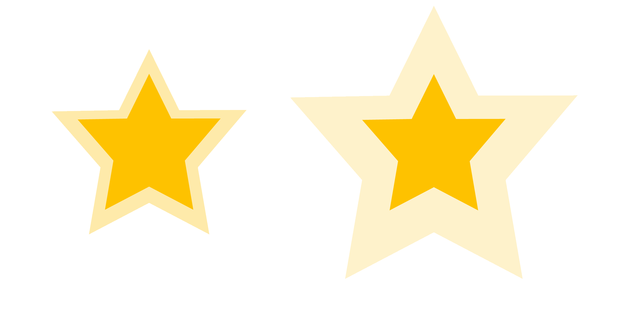 States of our pulsing star animation