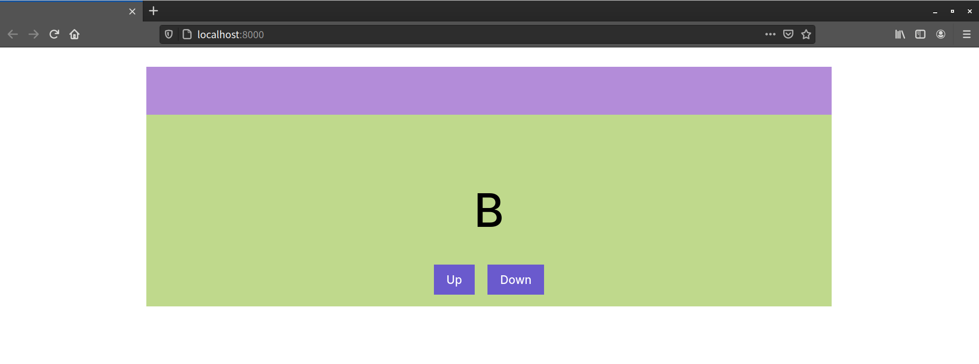 The positioned scroll buttons sit on top of the scrolled child element