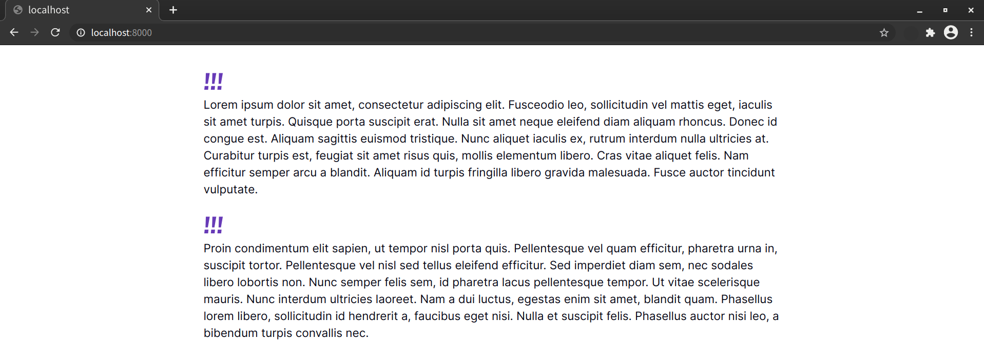 When Chrome (shown here), Edge, and Safari treat ::before {display: block;} content as the first line
