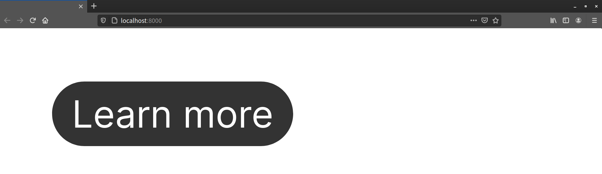 A charcoal-gray button with white text, styled using the CSS above
