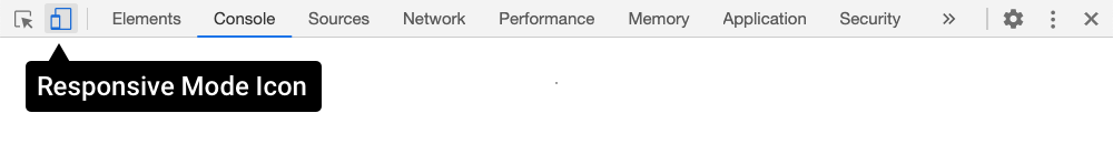 Chrome’s Responsive Design Mode icon