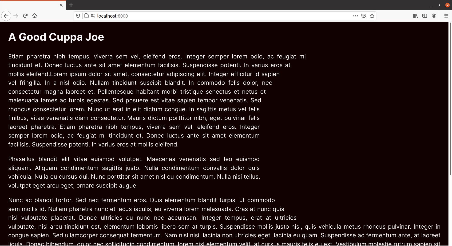 Text wrapping around the space where the image used to be