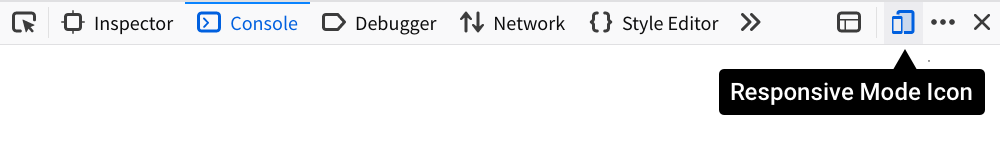 Firefox’s Responsive Design Mode icon