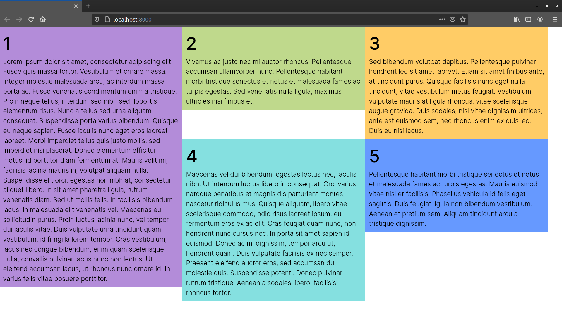 Floating a series of elements, which can result in ugly gaps