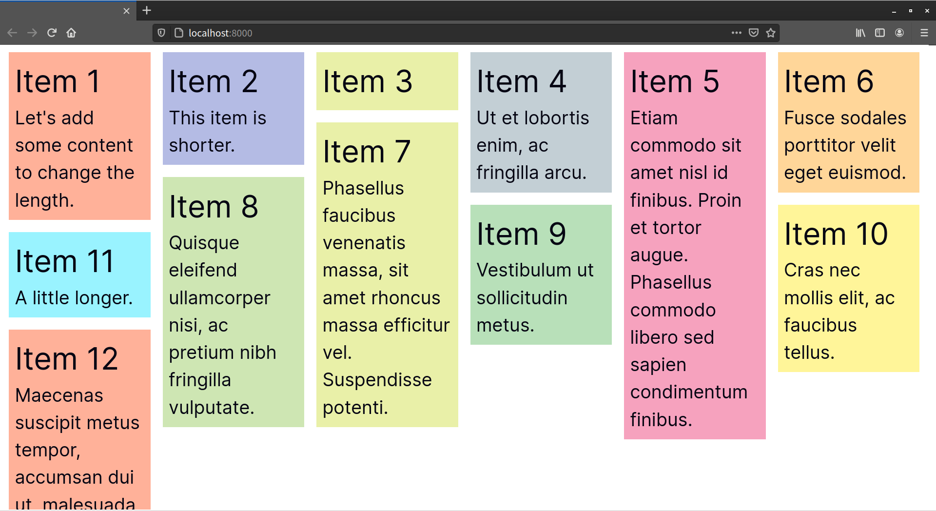 Masonry or Pinterest-style layouts are much easier to create thanks to the masonry value of grid-template