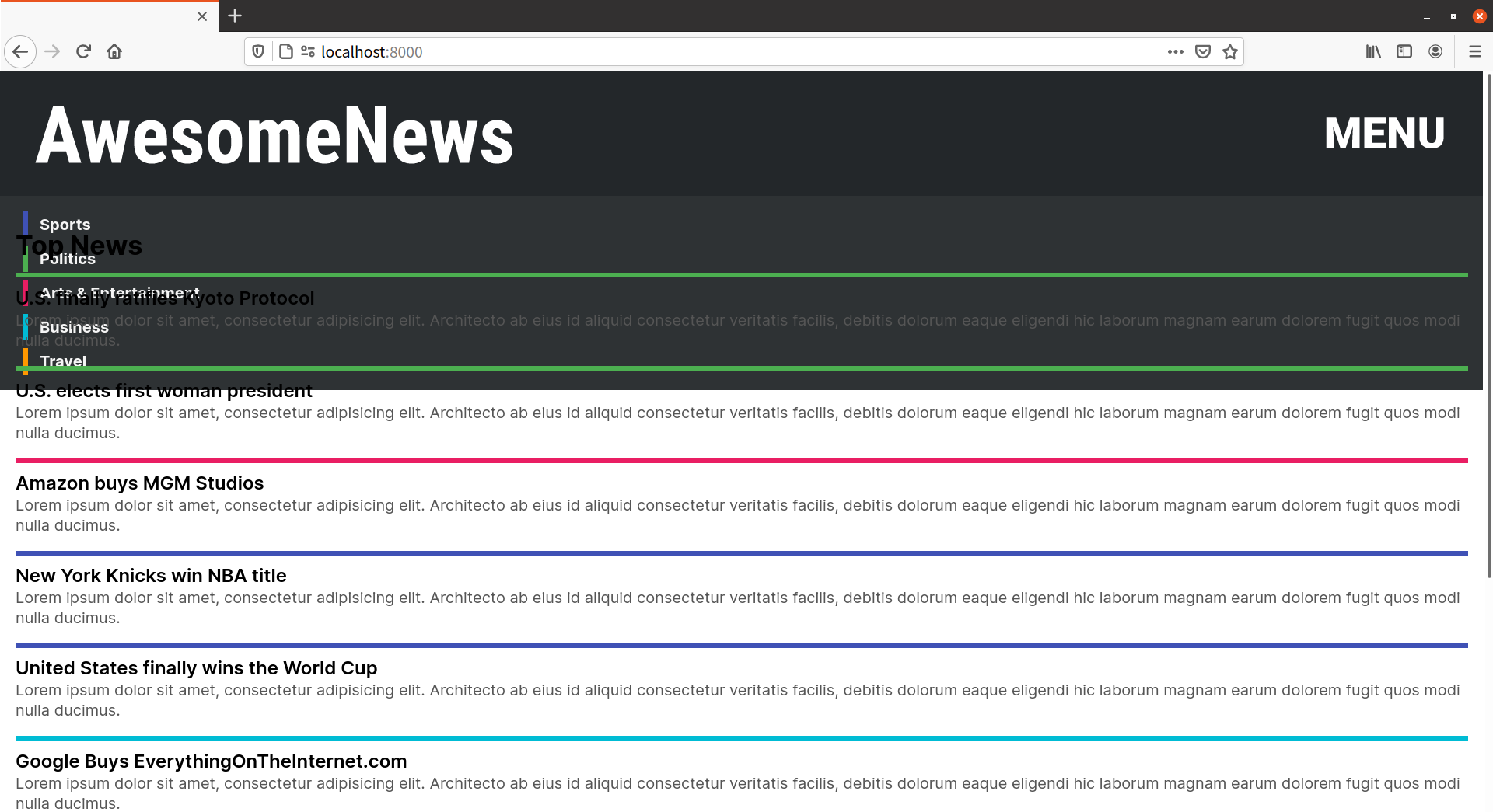 Adding z-index: -1 forces nav to the bottom of the stack