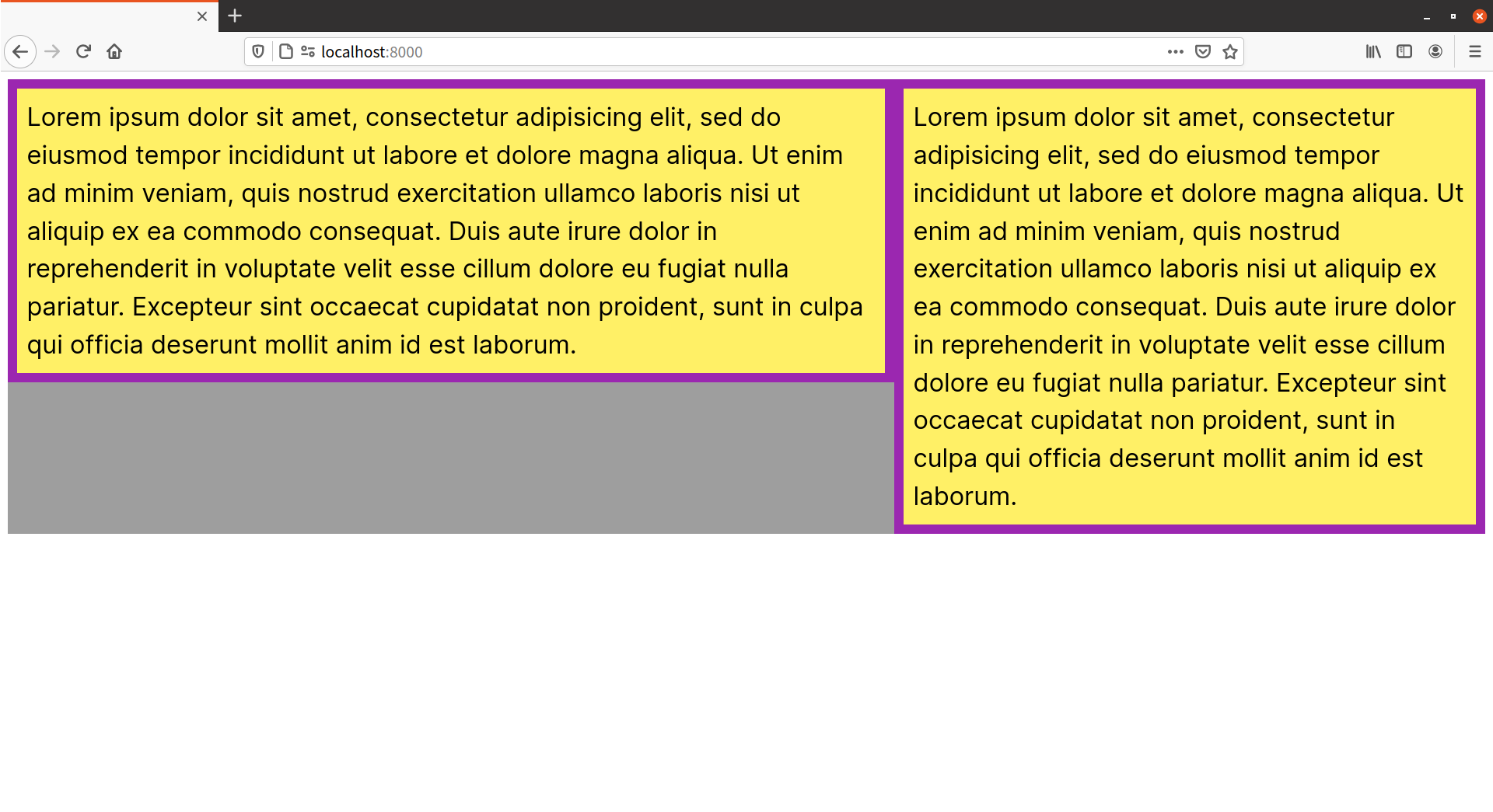 Thanks to box-sizing: border-box, the two elements are now sitting side by side