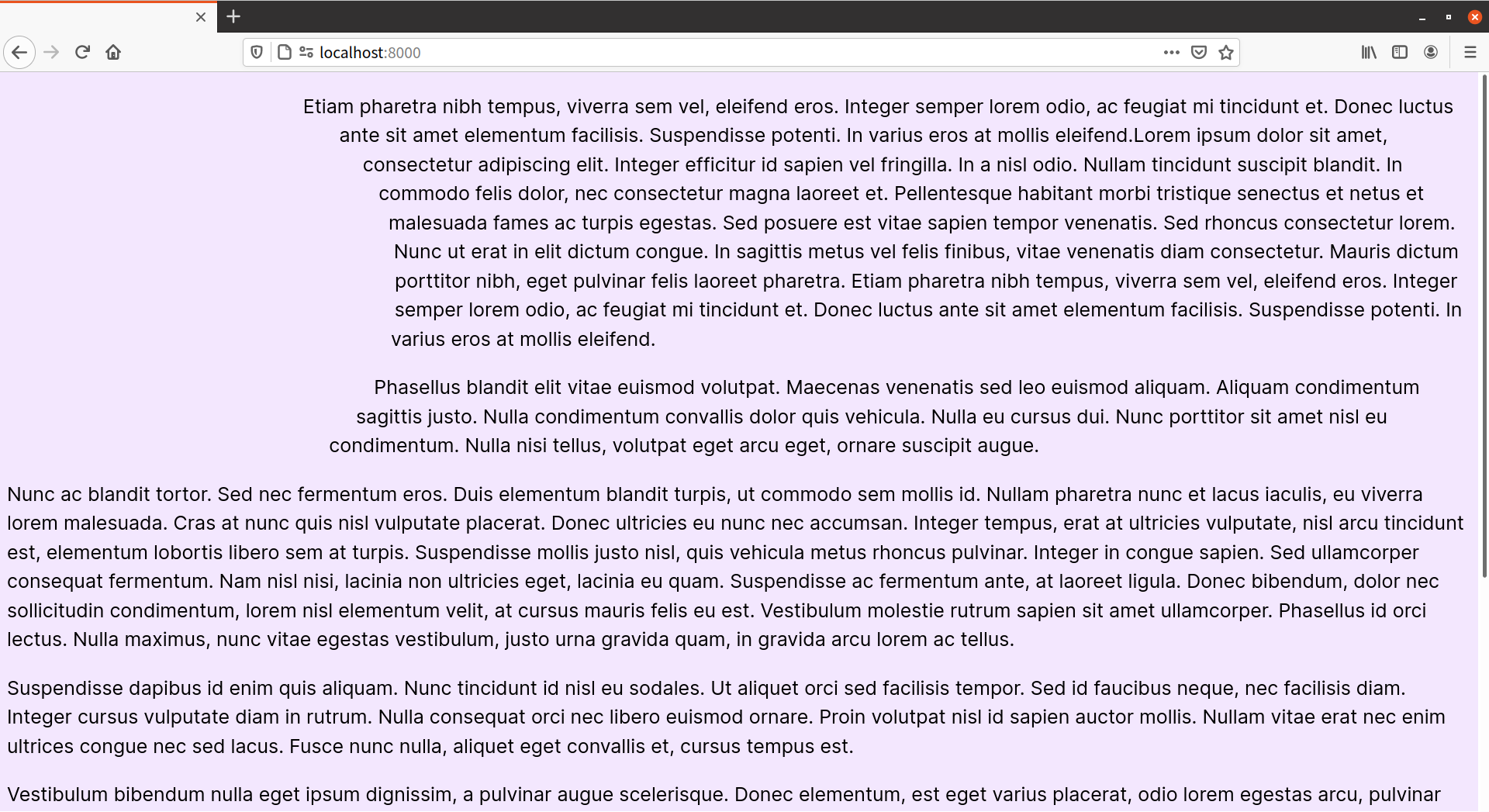 Text curving around an unseen object