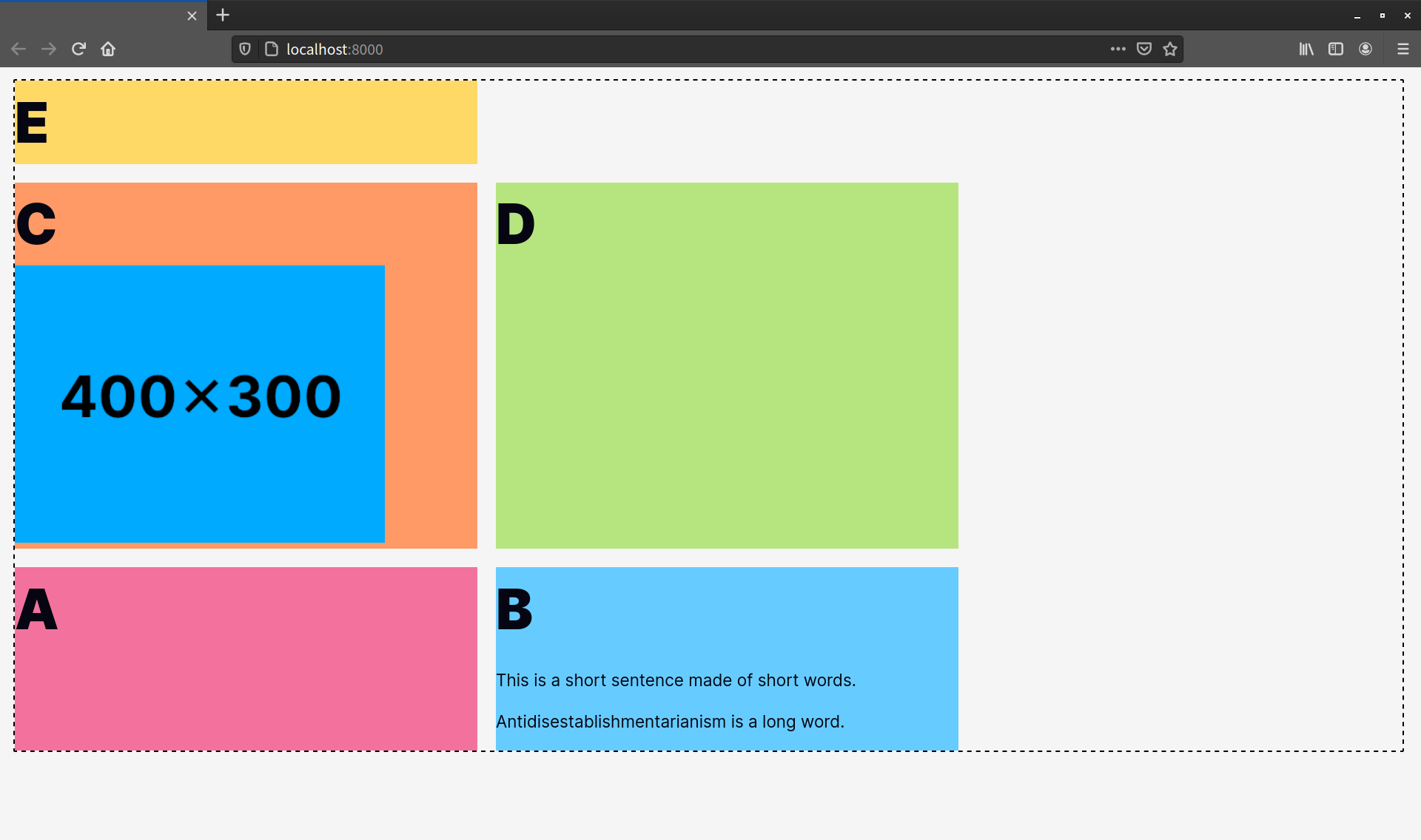 The flex items now appear in reverse order