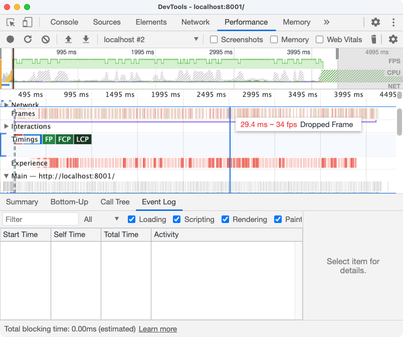 Animating the left property results in lots of dropped frames in Chrome and Edge