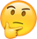 thinking face emoji