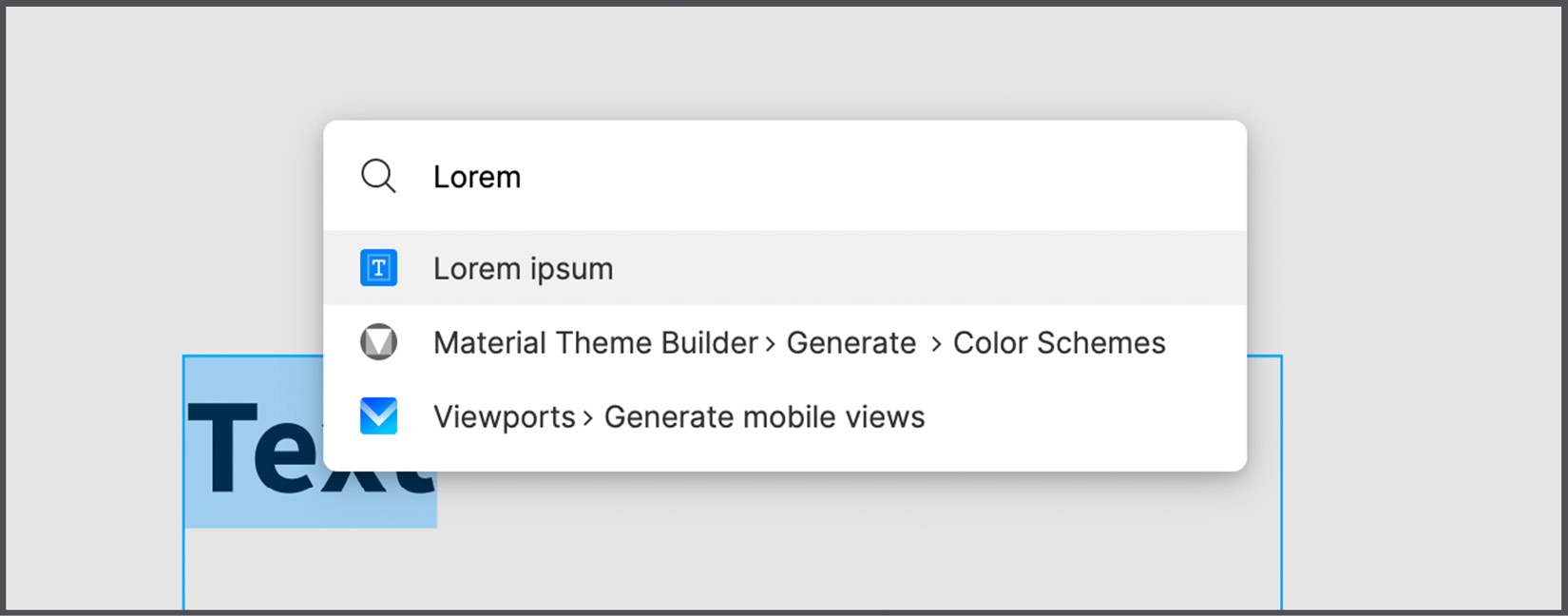 Figure 12.15 – Launching plugins with Quick Actions 
