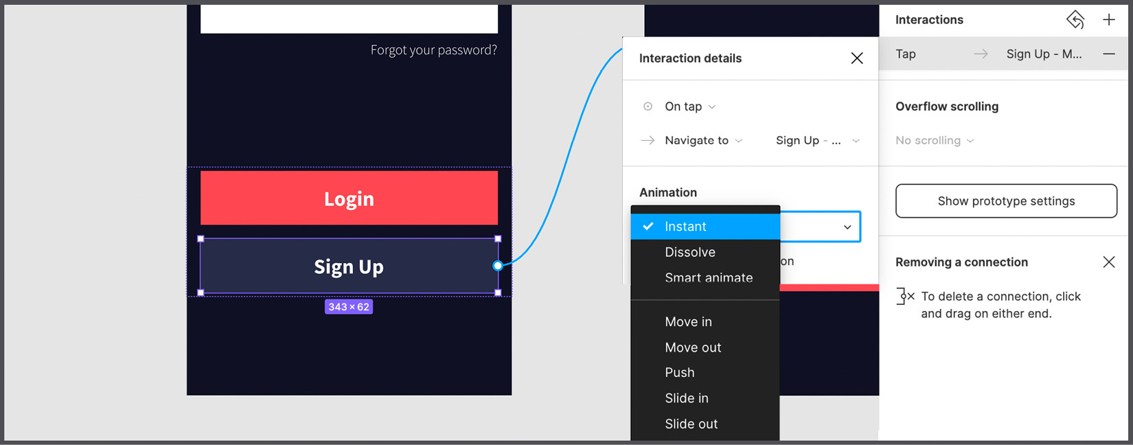 Figure 9.5 – The Animation drop-down list 