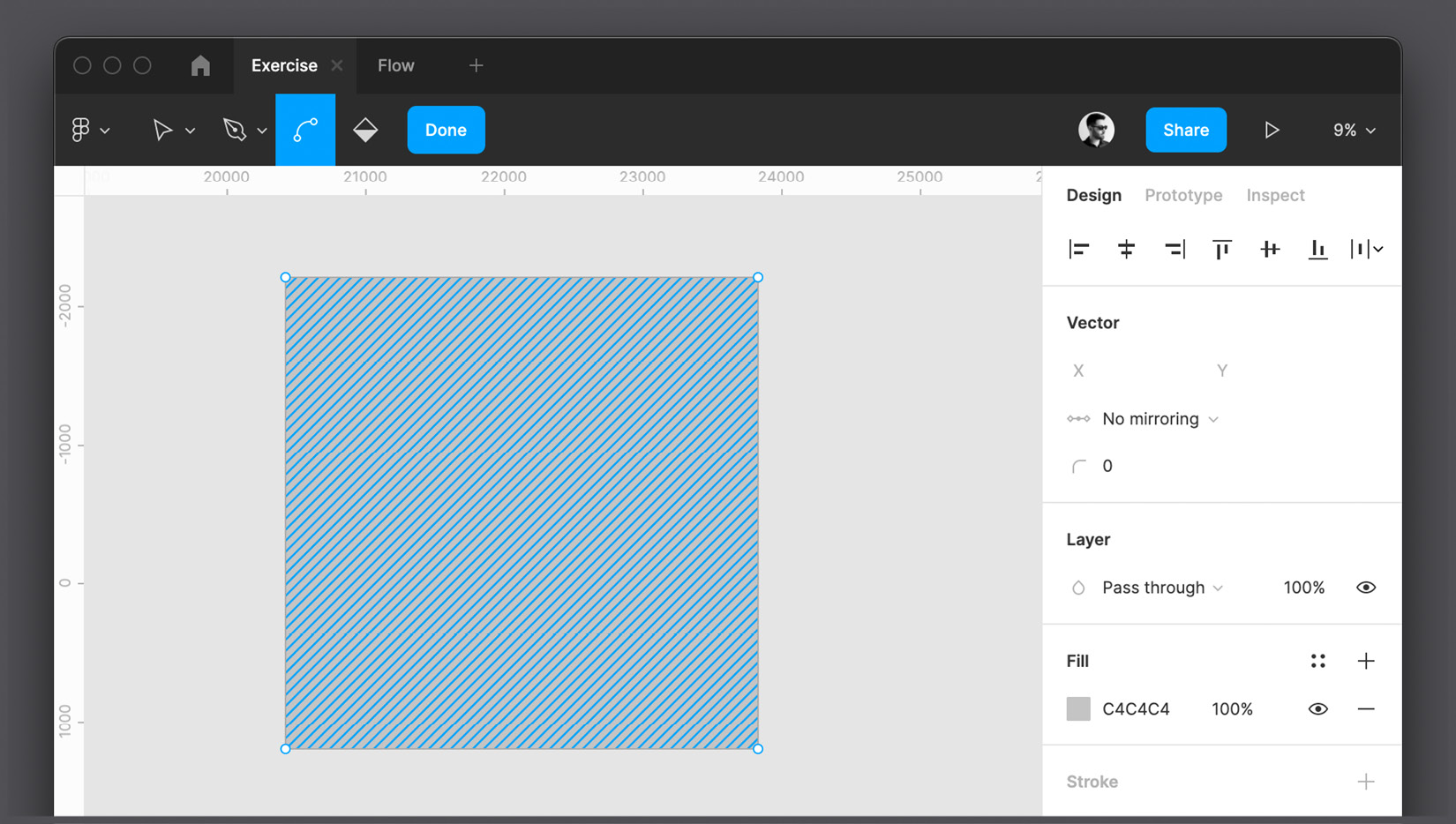 Figure 4.4 – Vector's edit mode 