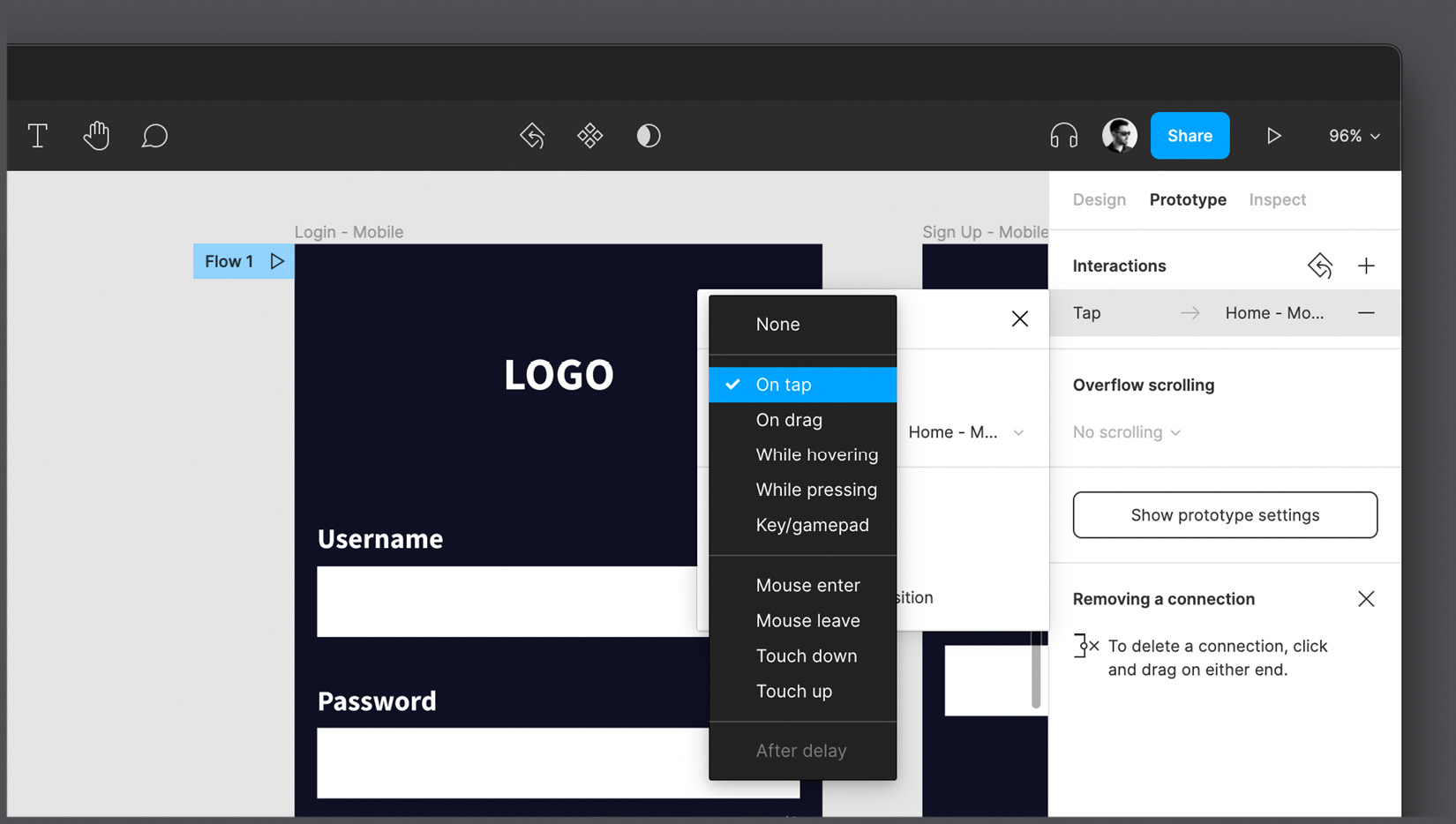 Figure 9.13 – List of available triggers 