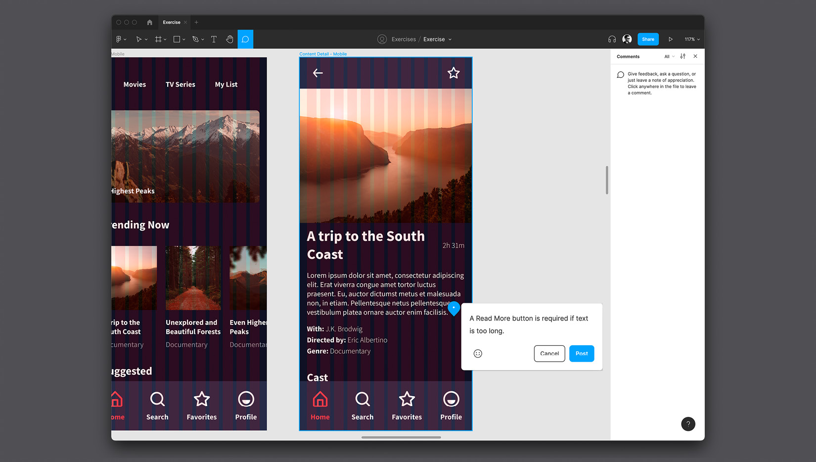 Figure 10.16 – Inserting a comment 