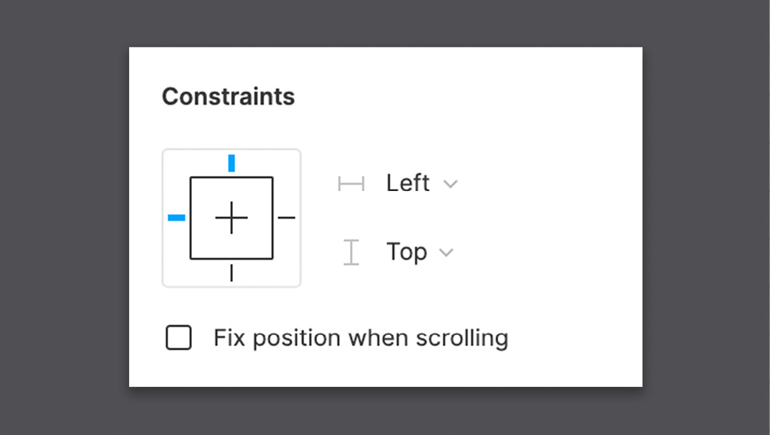 Figure 6.12 – The Constraints section 