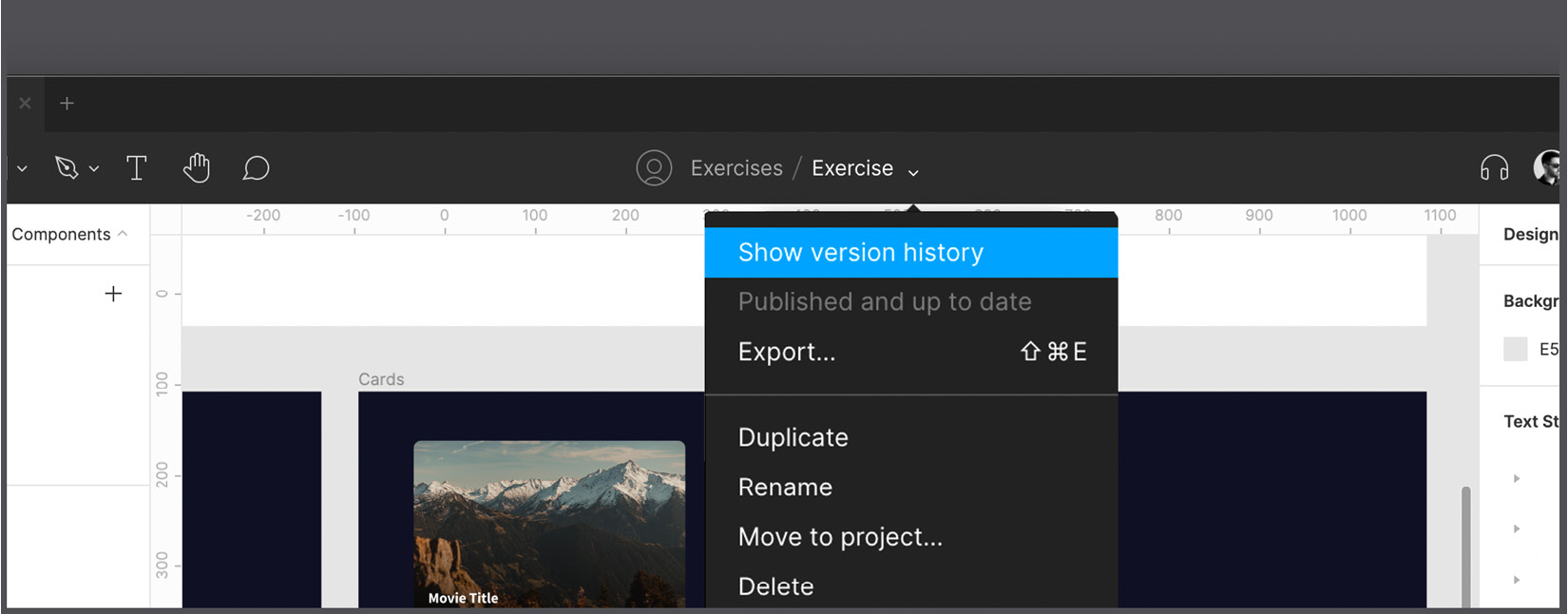 Figure 7.47 – The Show version history option 