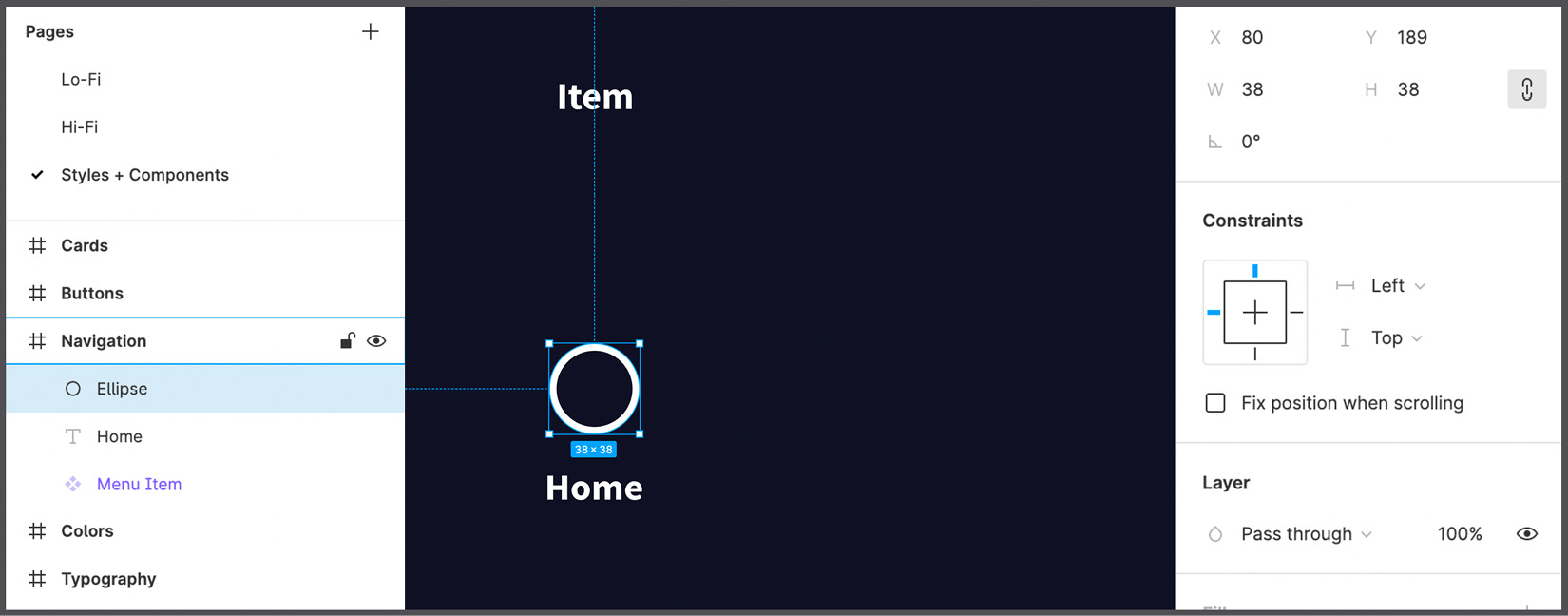 Figure 8.3 – Structuring an icon's placeholder 