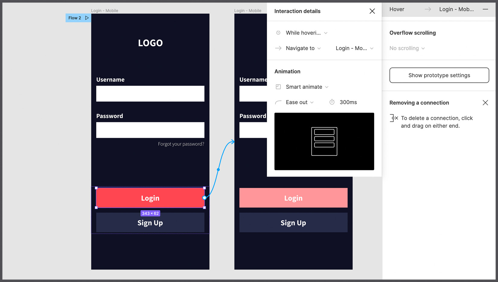 Figure 9.20 – Duplicating views to animate button states  