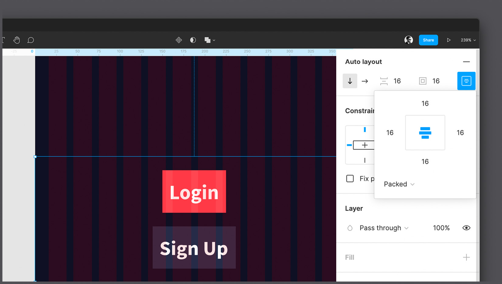 Figure 6.22 – Aligning elements to the center  