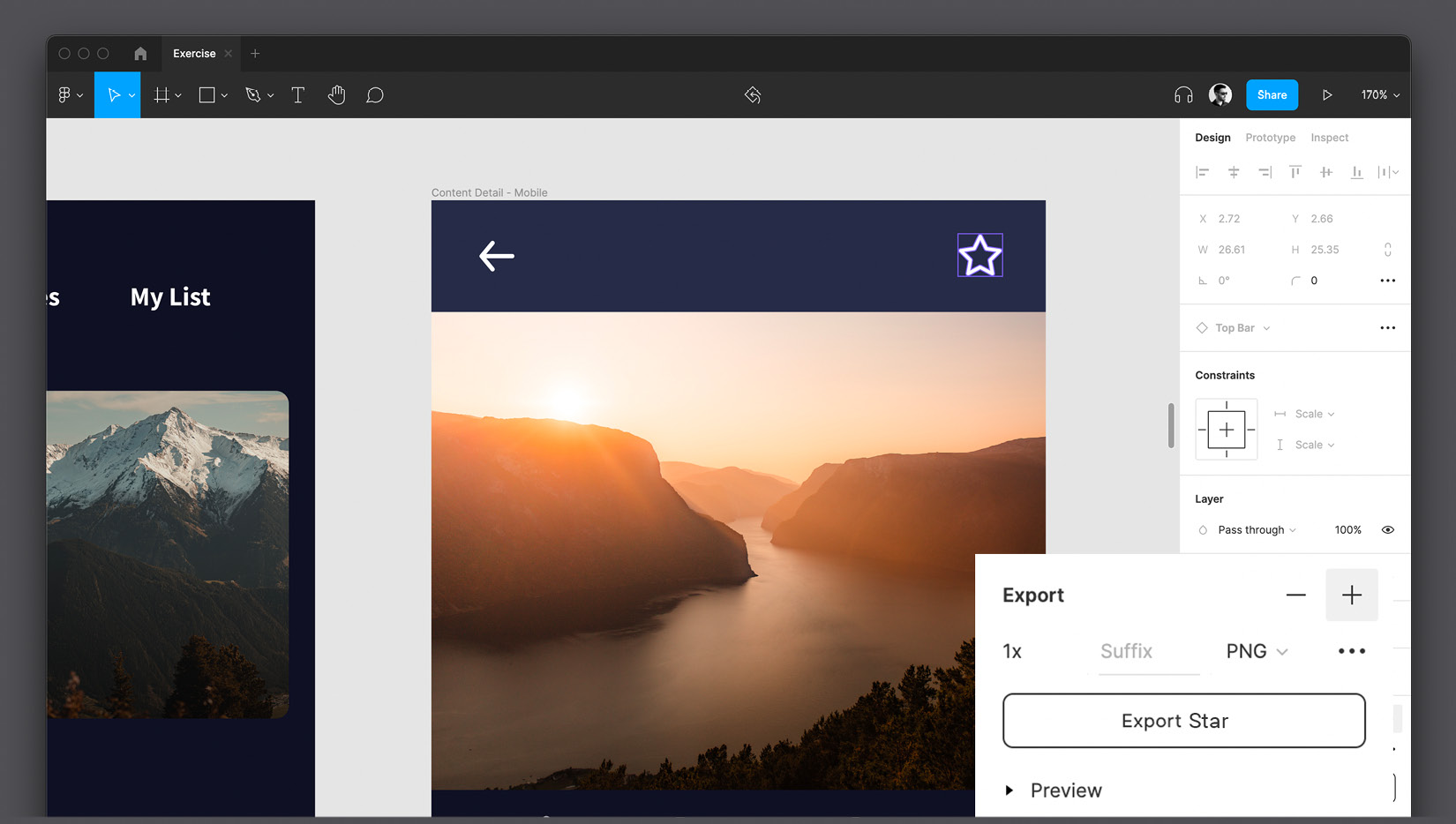Figure 11.2 – The Export section 
