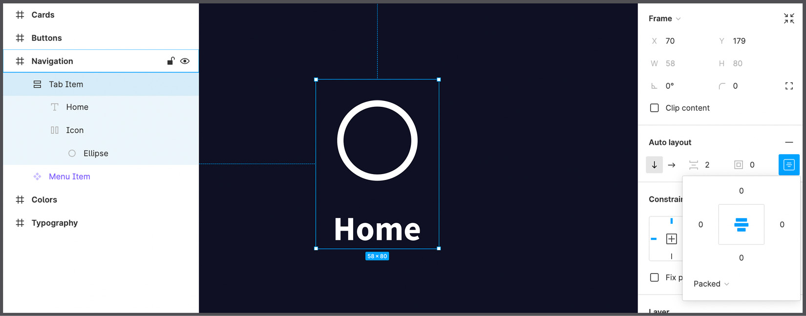 Figure 8.5 – Preparing Tab Item 