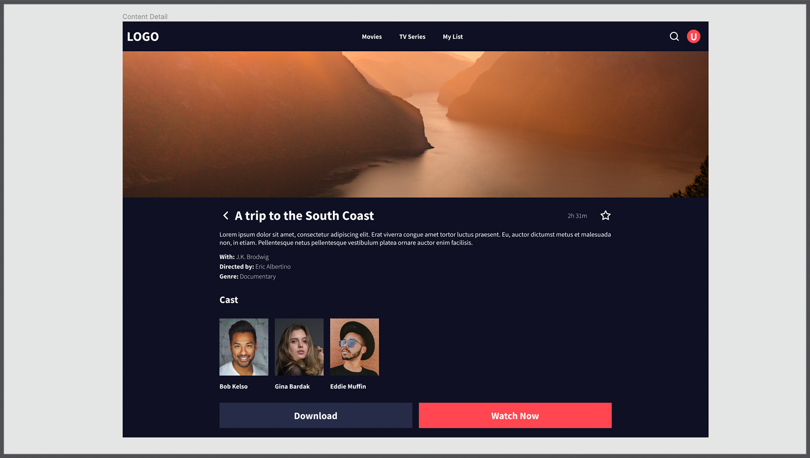 Figure 8.31 – Redesigned Content Detail view for desktop 