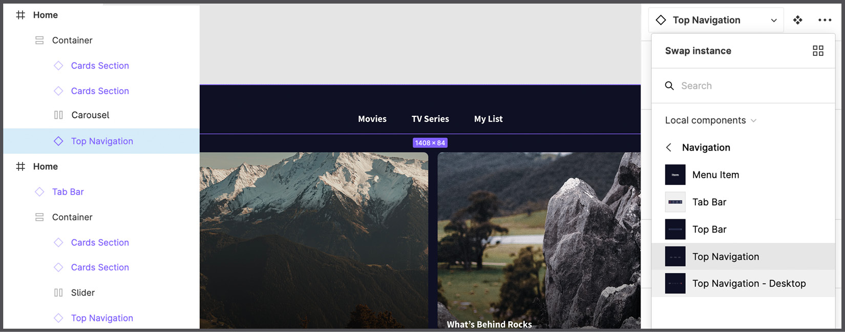 Figure 8.29 – Swapping components 
