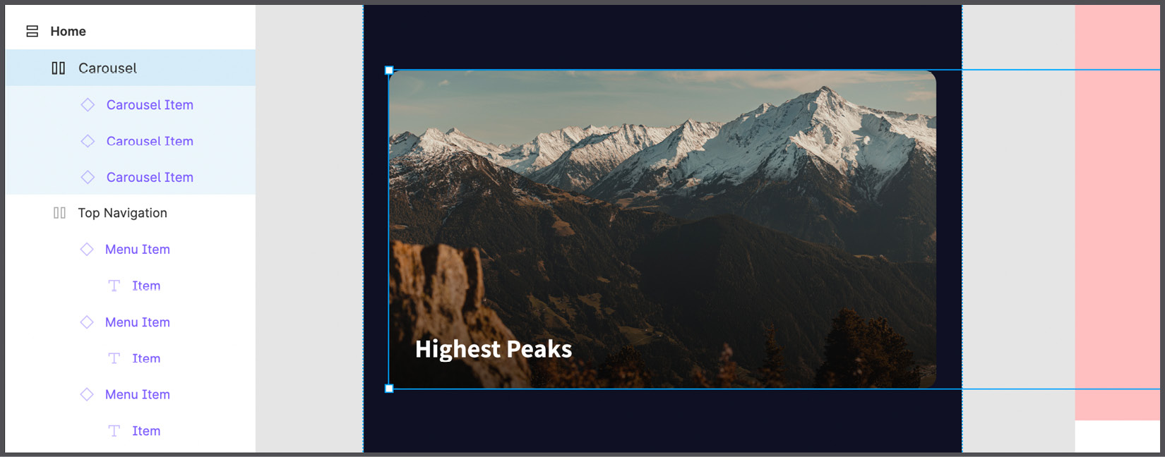Figure 7.16 – Inserting multiple carousel item instances 