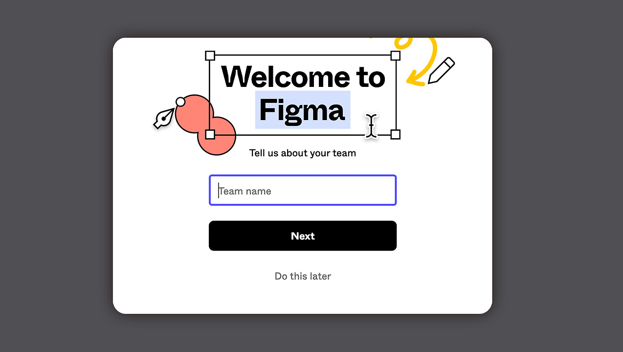 Figure 1.2 – The welcome popup 
