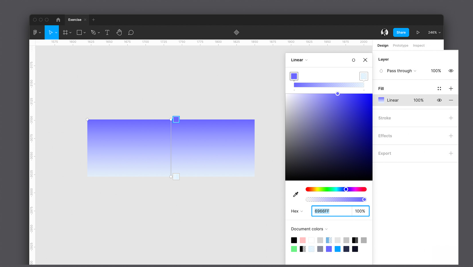 Figure 5.9 – The Linear gradient 