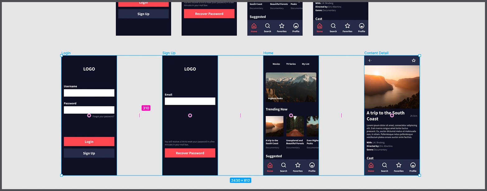 Figure 8.14 – Spacing the views 