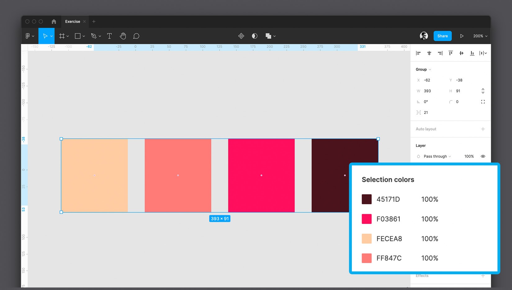 Figure 5.11 – Selection colors 