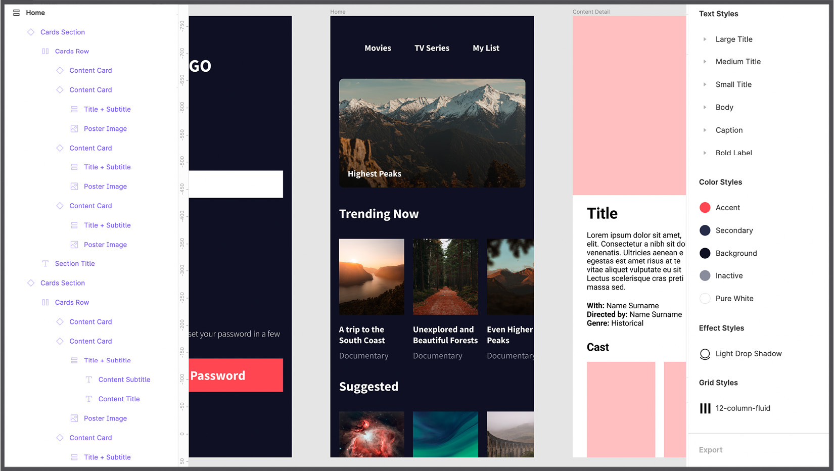 Figure 7.23 – Our finished Home view (Photos by Kristaps Ungurs, Zachary Delorenzo, Perry Kibler, Daniel J. Schwarz, Tasos Mansour, and Daniel Sessler on Unsplash)