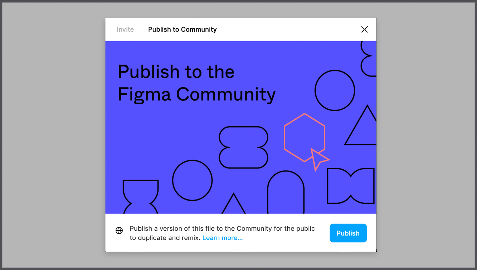 Figure 12.3 – Publishing a file to the Figma Community 
