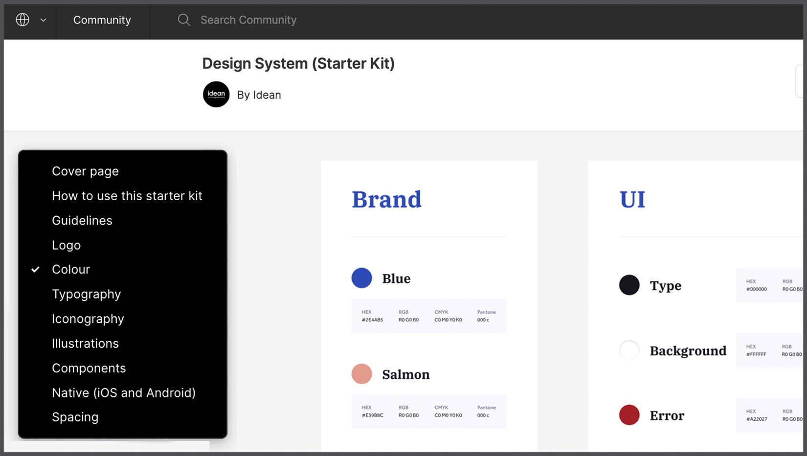 Figure 12.5 – Design System (Starter Kit) by Idean 
