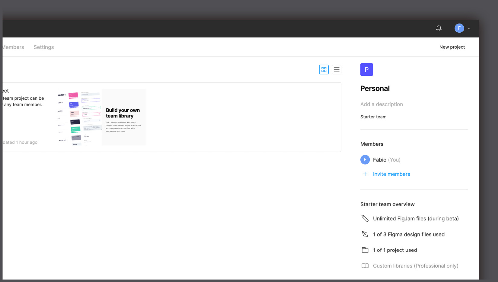 Figure 1.8 – Team description 