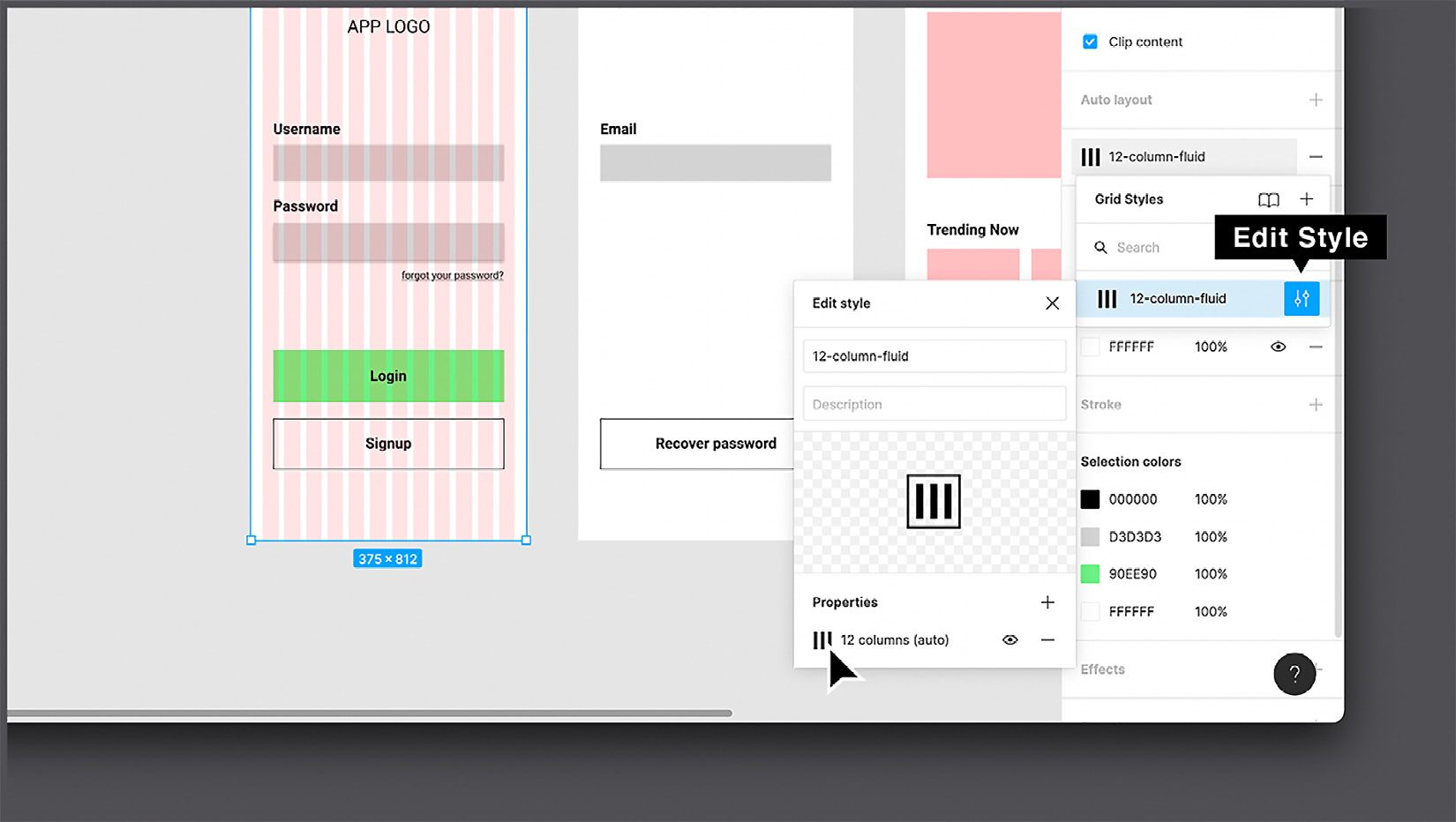 Figure 5.16 – Editing a grid style 