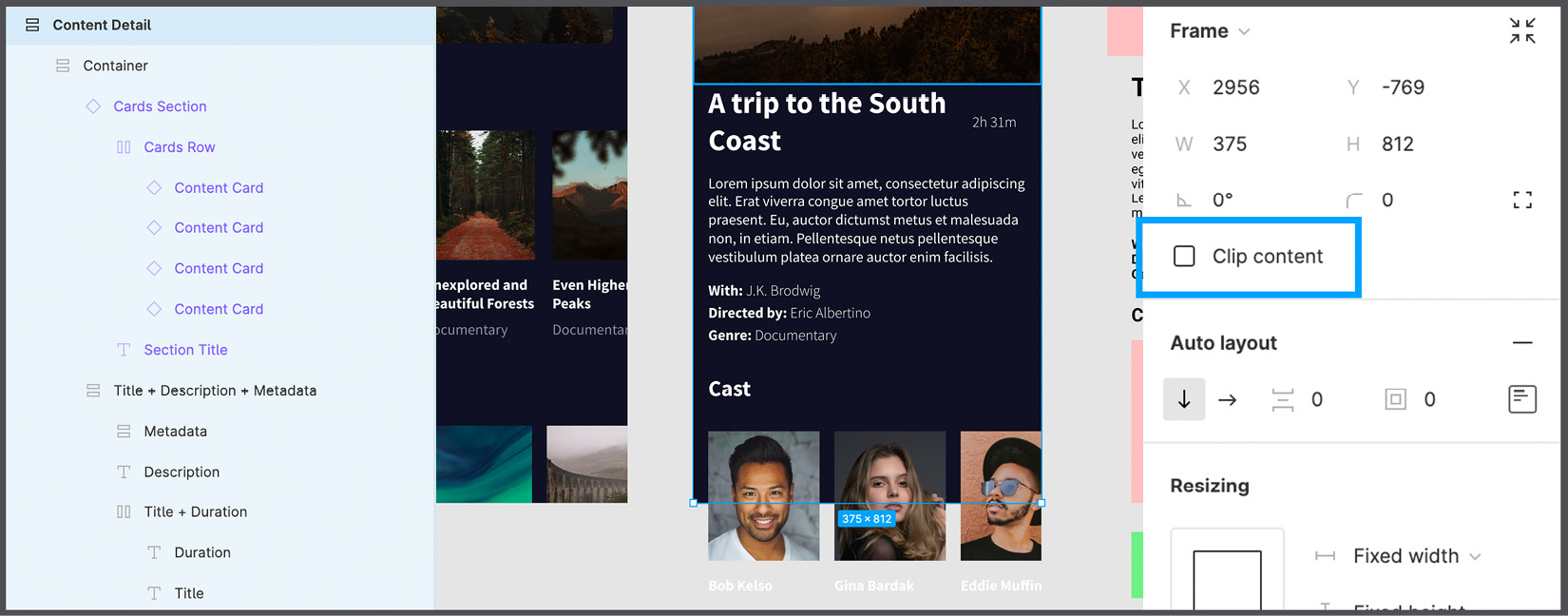 Figure 7.29 – The Clip content option 